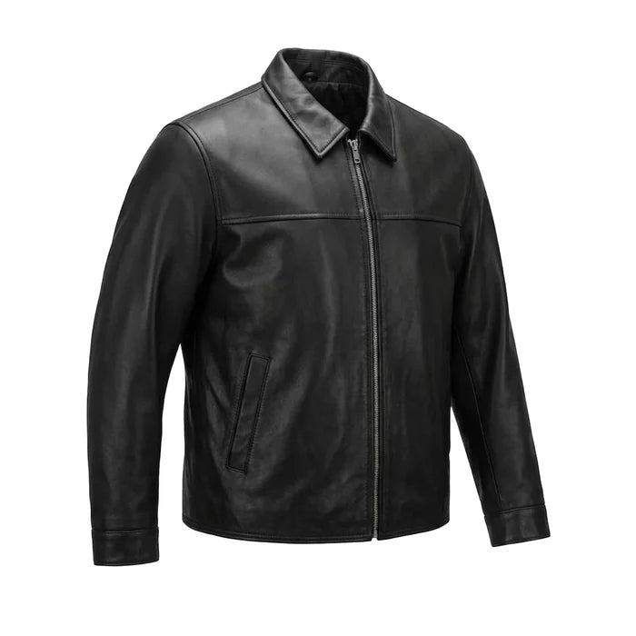 James - Premium Men's Leather Motorcycle Jacket