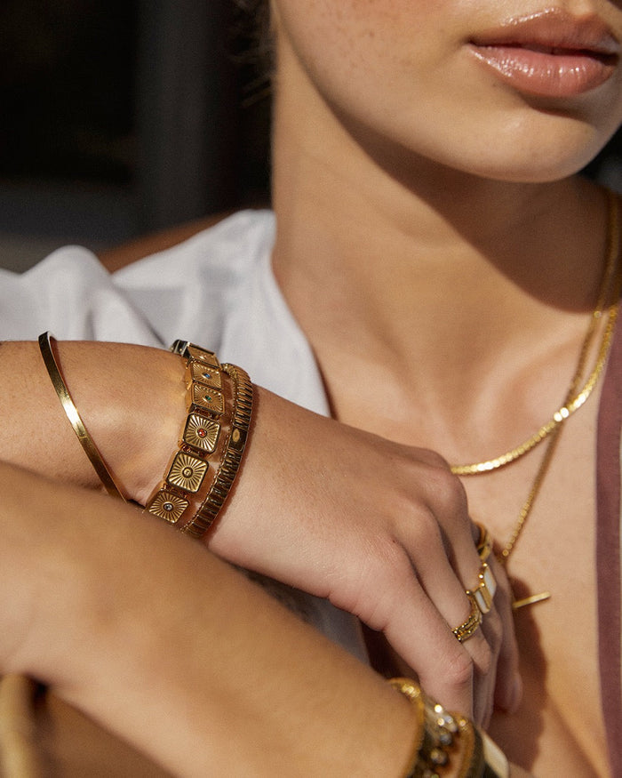 Jasper Gold Bracelet