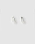 Jean Silver Huggie Earrings