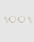 Jeanette Earring Stack - Silver