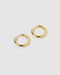Jett Gold Hoop Earrings