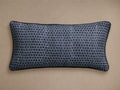 Joni Printed Raw Silk Indigo 12X24 Down Lumbar Pillow Kit (1 of 2)