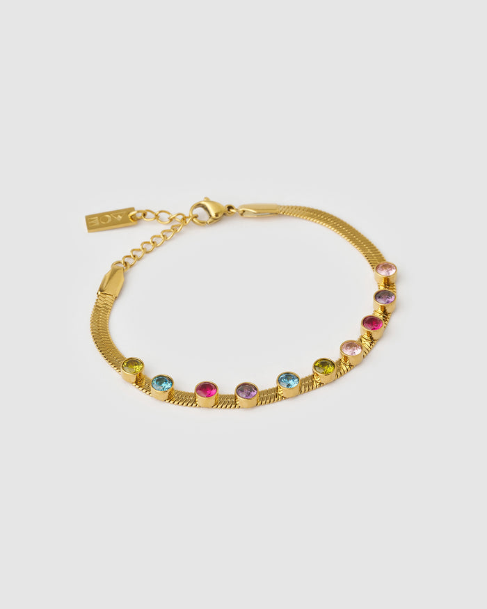 Jordyn Gold Bracelet - Multi