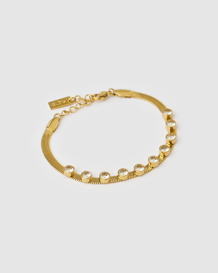 Jordyn Gold Bracelet - Stone