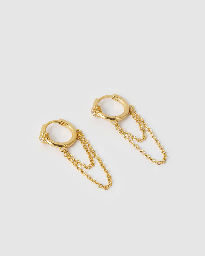 Kenzie Gold Chain Earrings