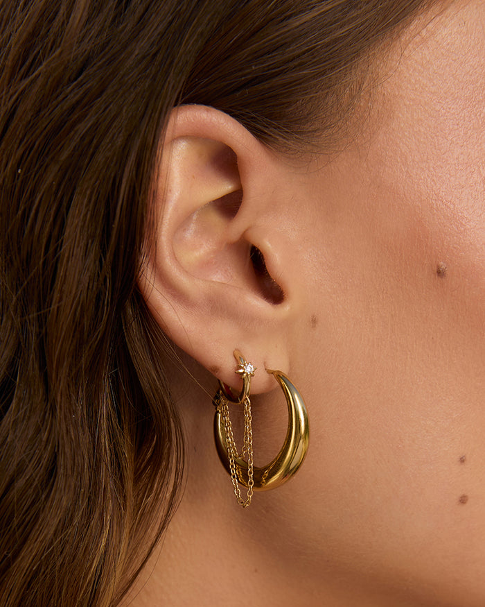 Kenzie Gold Chain Earrings