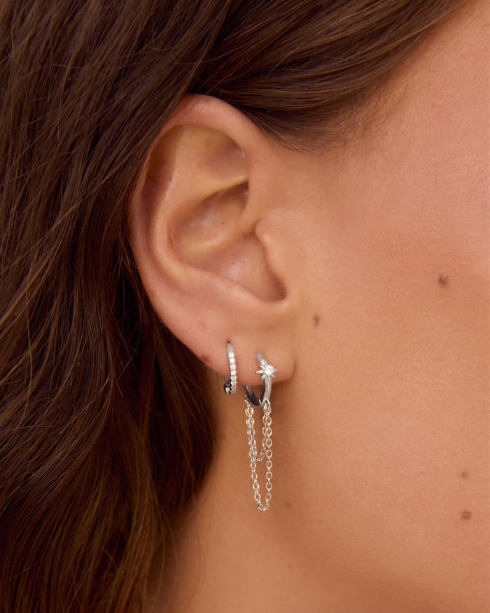 Kenzie Silver Chain Earrings