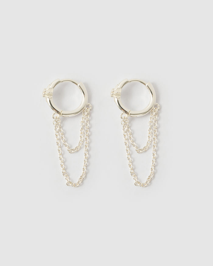 Kenzie Silver Chain Earrings