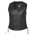 Keystone - Women's Naked Leather Motorcycle Vest