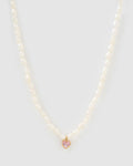 Kiki Pearl Heart Necklace