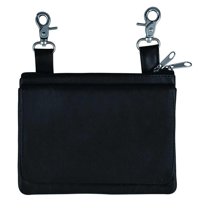 Leather Ladies Clip on Bag