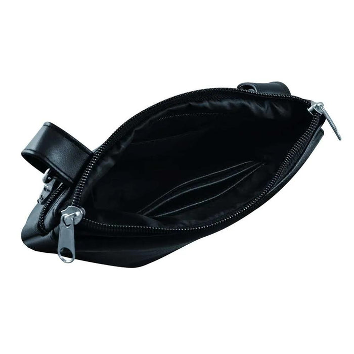 Leather Ladies Clip on Bag