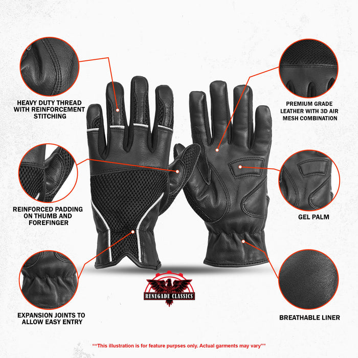 Leather / Mesh Summer Glove