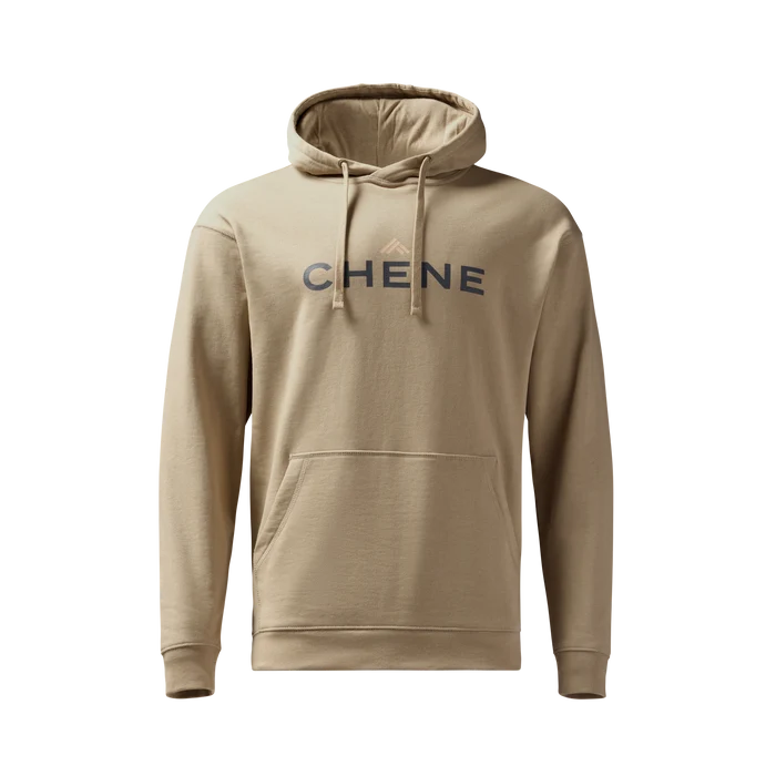 Leisure Hoodie in Heather Dark Khaki, front view #heather_dark_khaki