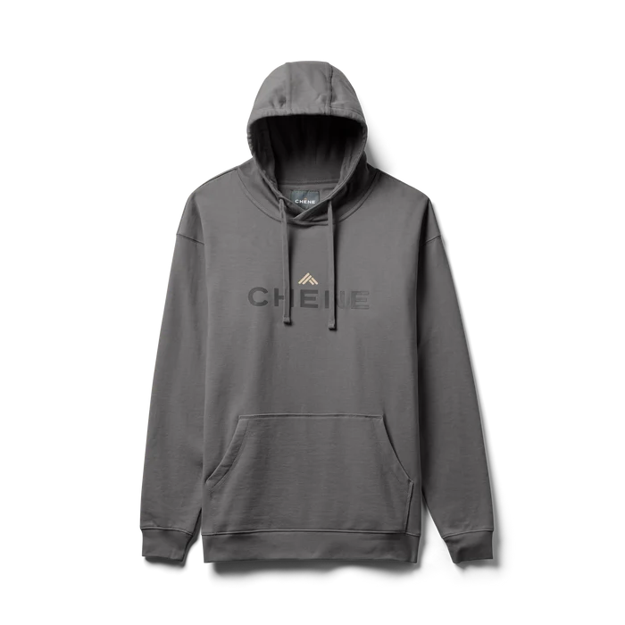 Leisure Hoodie in Heather Charcoal, flat lay #heather_charcoal