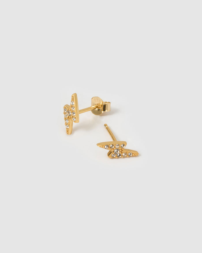 Lightning Stud Earrings