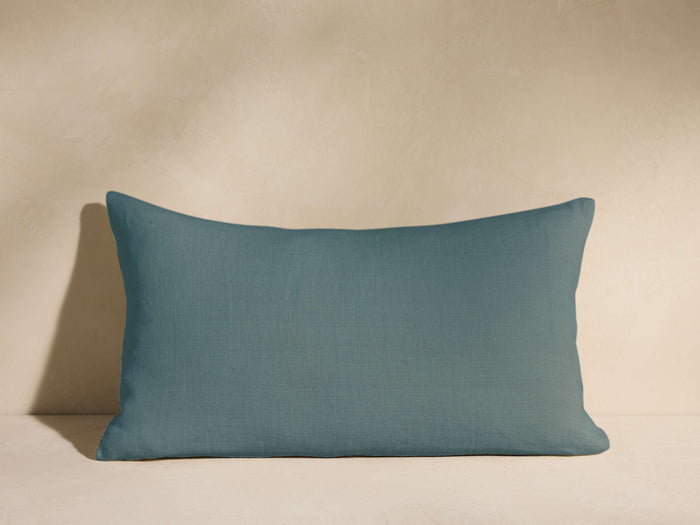 Linen Crepon 12X20 Lumbar Down Pillow Kit in Mineral (1 of 3)