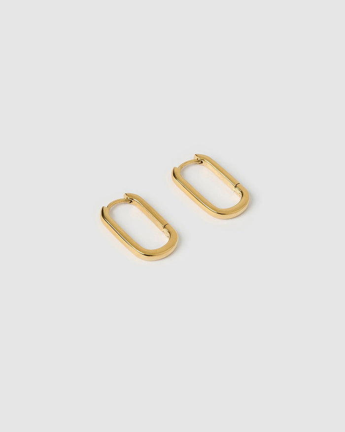 Link-Up Gold Hoop Huggies - Medium
