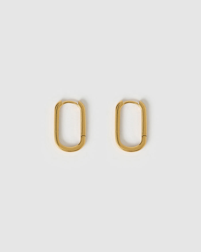 Link-Up Gold Hoop Huggies - Medium
