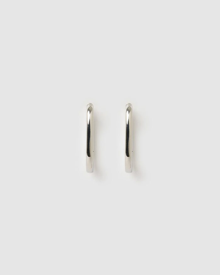 Link-Up Silver Hoop Huggies - Large
