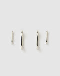 Loop Earring Stack - Silver