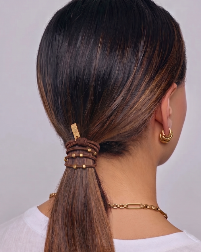 Lou Hair Tie - Chocolate