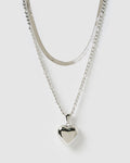 Lovebird Necklace Stack - Silver