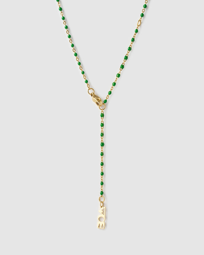 Lucky Fish Charm Necklace - Kiwi