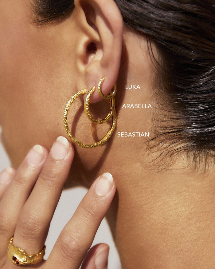 Luka Gold Huggie Earrings