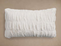 Faux Fur Pleated Ivory 24 Lumber Pillow Kit SKU (1 of 2)