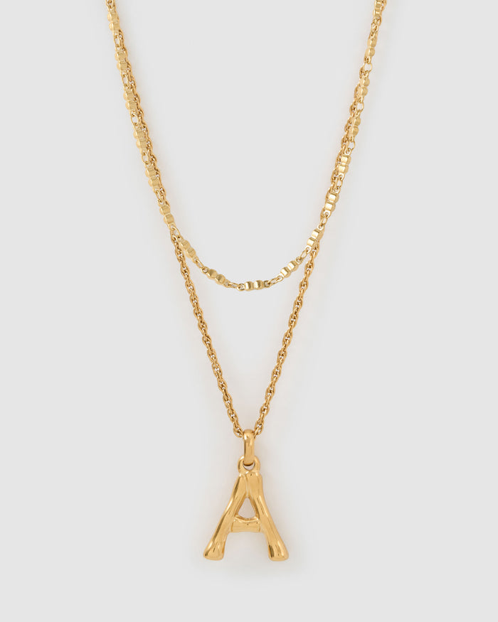 Luxe Letter Necklace Stack