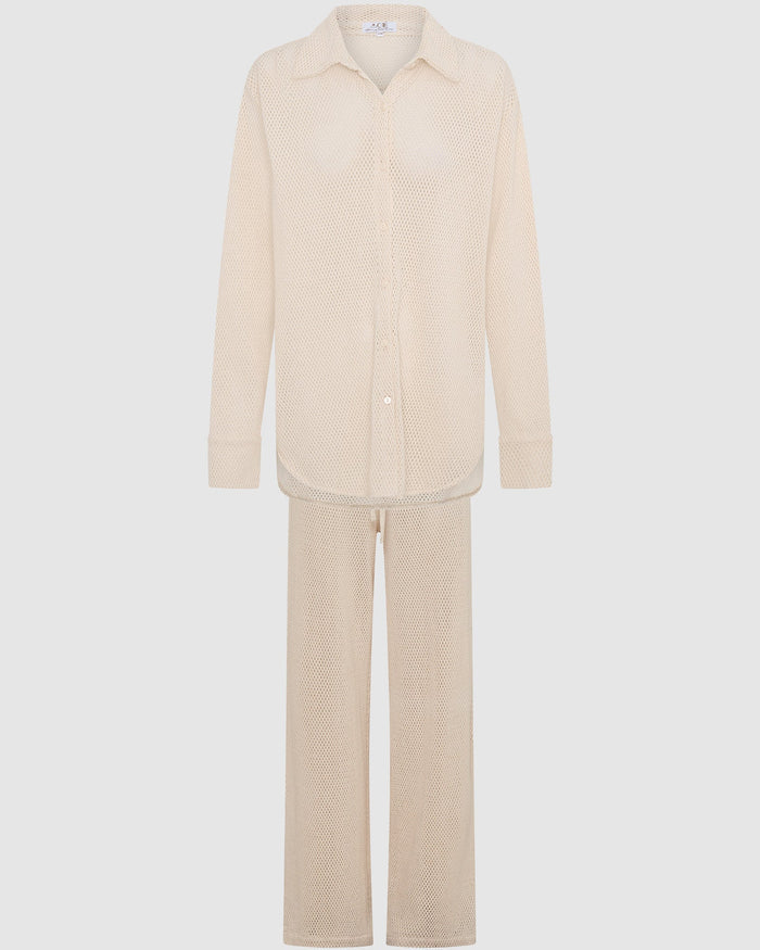 Lyon Pants Set - Coconut