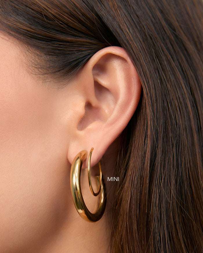 Maddy Gold Hoop Earrings