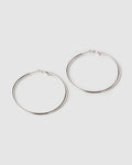 Maddy Silver Hoop Earrings