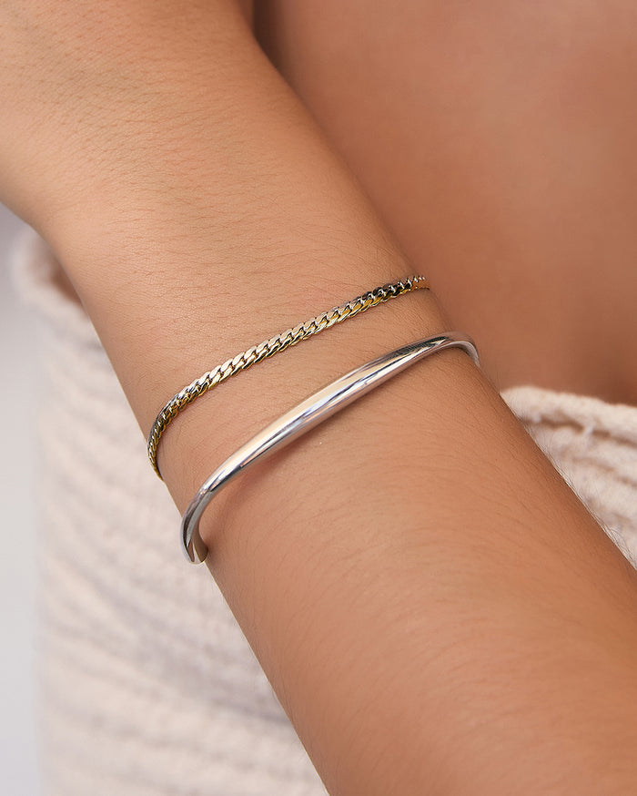 Madison Silver Cuff Bracelet