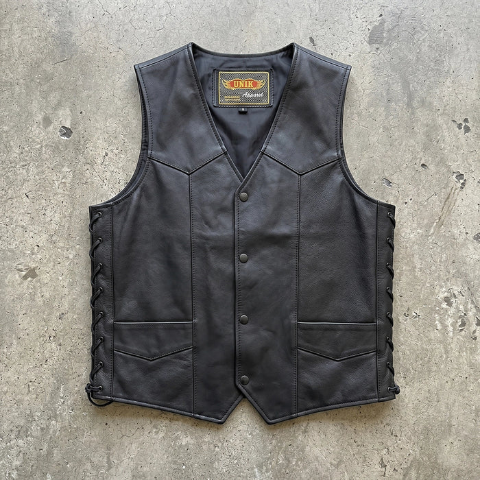 Madrid - Men's Premium Leather Motorcycle Vest