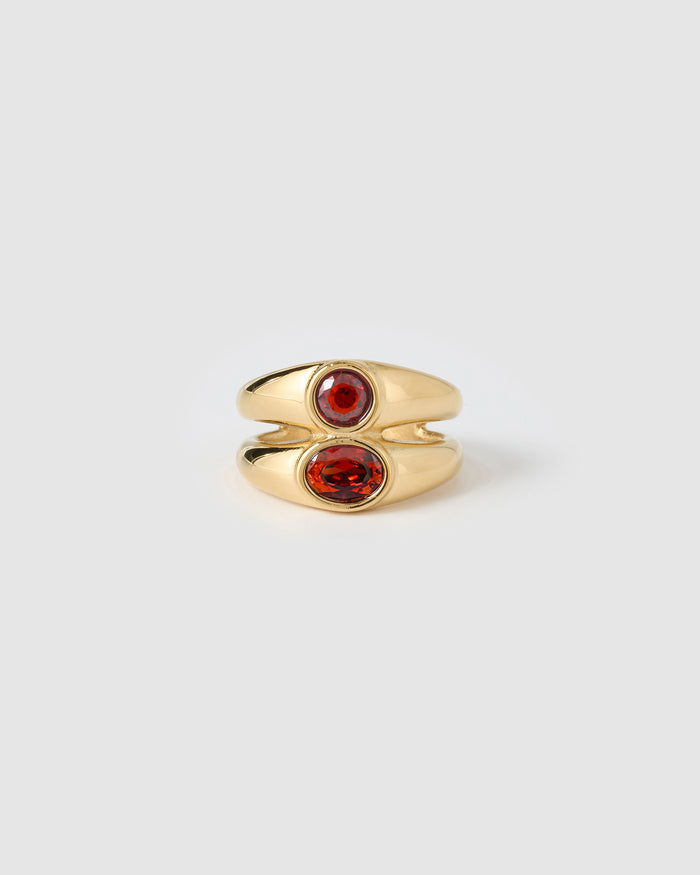 Mali Gold Ring - Ruby