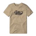 Mallard Curl Tee S/S in Latte, front view #latte