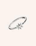 "Manifest" Star Poesy Sterling Silver Stackable Ring