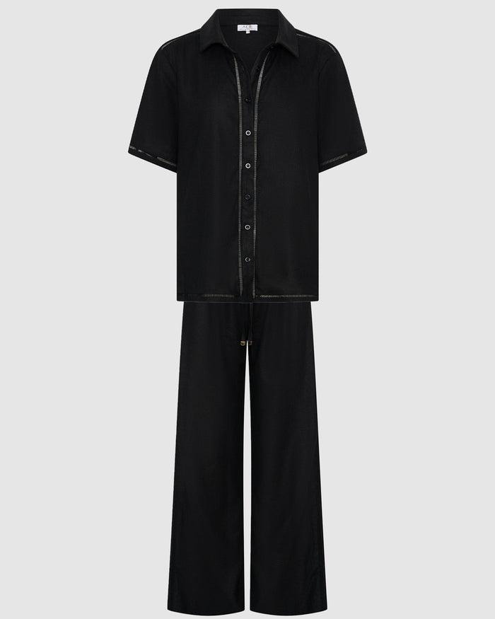 Marsielle Pants Set - Black