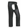 Maverick - Ultra 4-Pocket Leather Motorcycle Chaps with Spandex