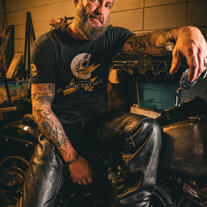 Maverick - Ultra 4-Pocket Leather Motorcycle Chaps with Spandex