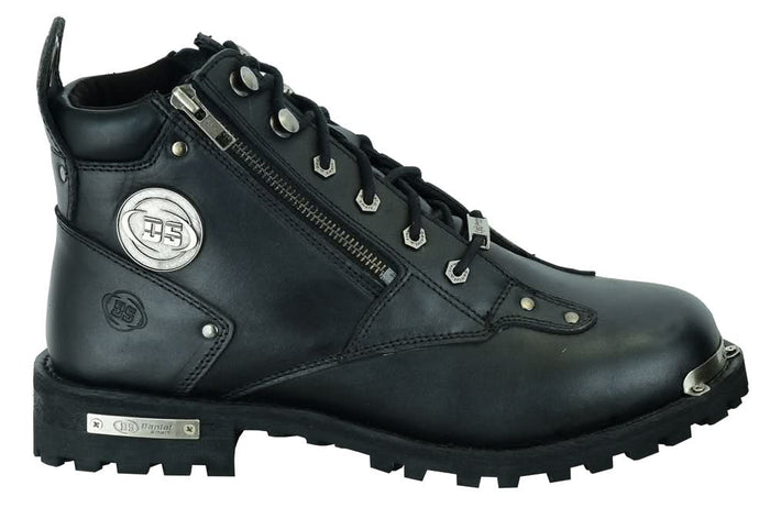 Men's 6'' Side Zipper Plain Toe Boot