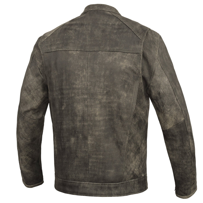 Men's Antique Brown Motorcycle Cruiser Jacket