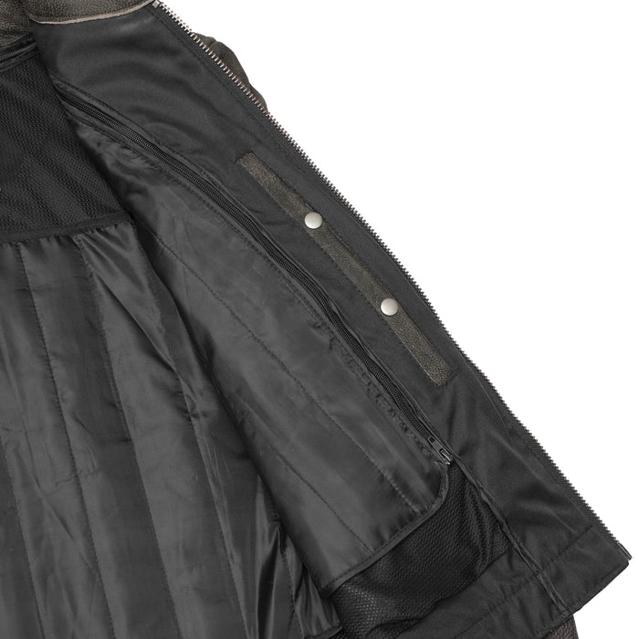 Men's Antique Brown Motorcycle Cruiser Jacket