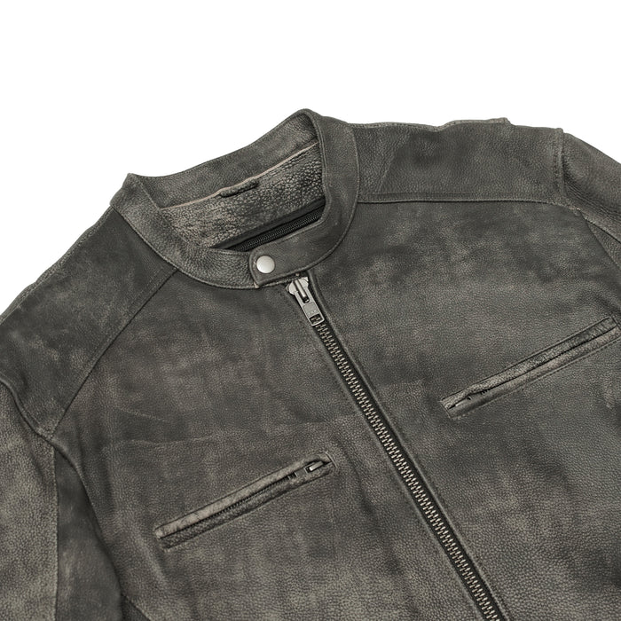 Men's Antique Brown Motorcycle Cruiser Jacket