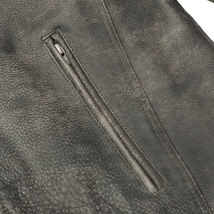 Men's Antique Brown Motorcycle Cruiser Jacket