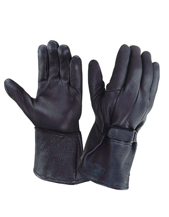 Mens Gauntlet Leather Gloves