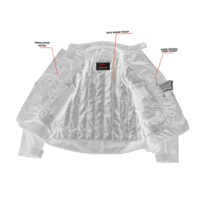 Mens Performance Mesh Motorcycle Jacket – Black