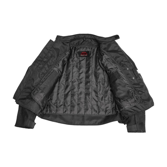 Mens Performance Mesh Motorcycle Jacket – Black
